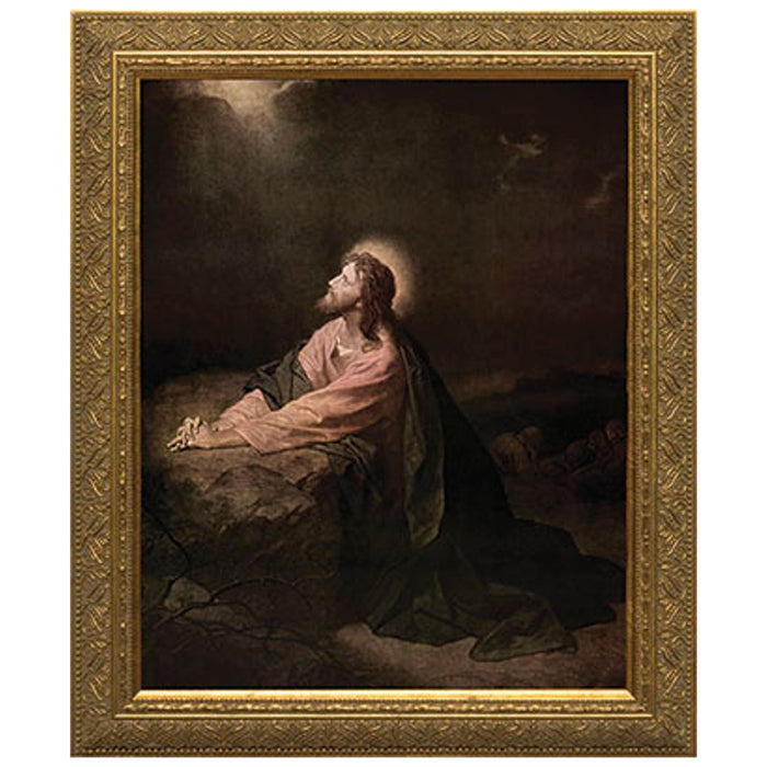 Christ in the Garden of Gethsemane Framed Art 8" x 10"