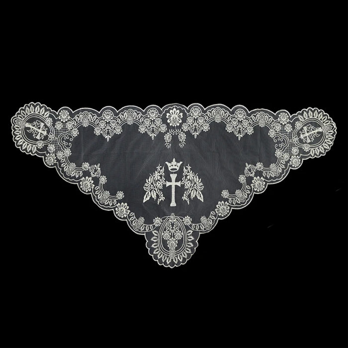 Champagne Cross and Crown Chapel Veil