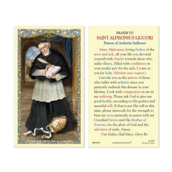St Alphonsus Liguori Holy Card