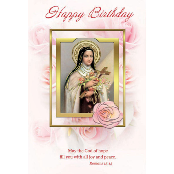Greeting Card Happy Birthday St Therese