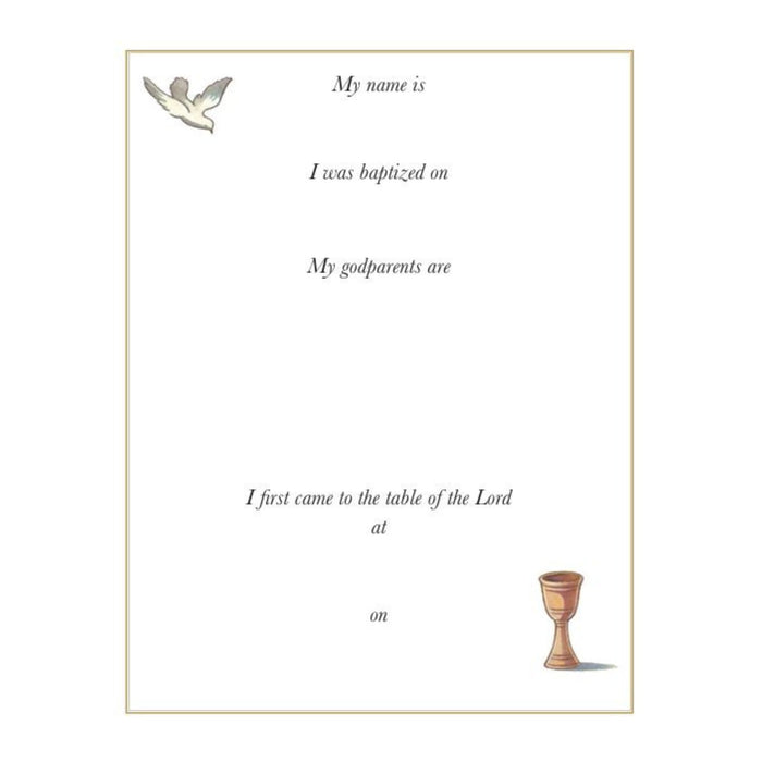 My First Holy Communion Keepsake Book