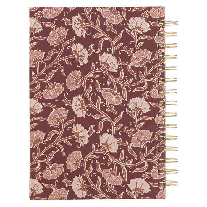 Things Are Possible Burgundy Blush Spiral Journal