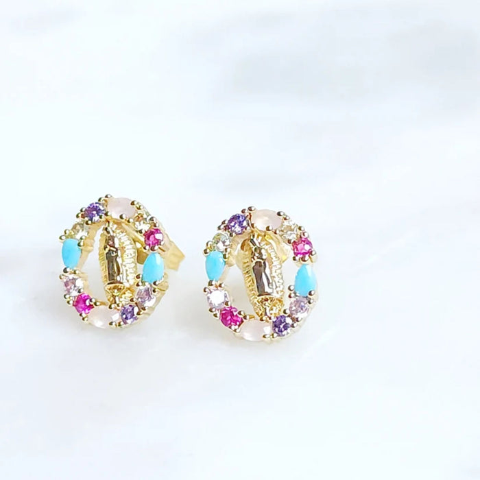 Queen of Heaven Earrings Colorful