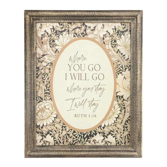 Ruth 1:16 Framed Art