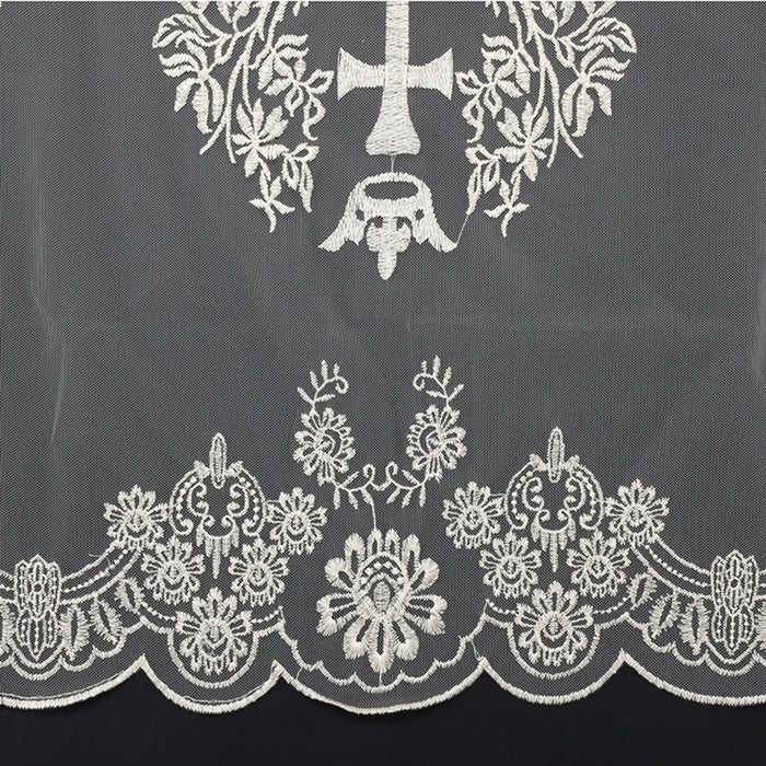 Champagne Cross and Crown Chapel Veil