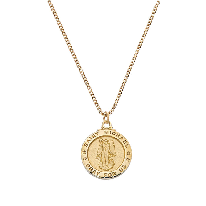 St Michael Gold Over Sterling on 18" Chain