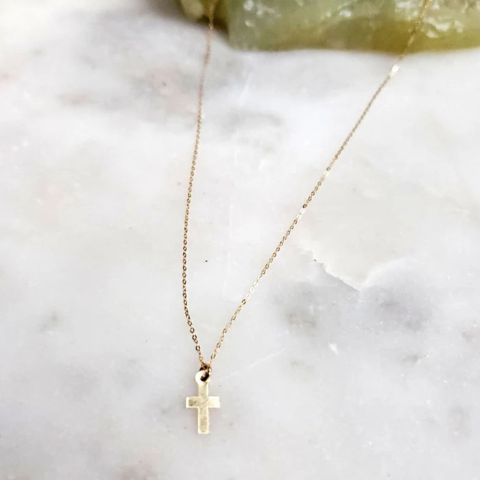 Cross Necklace More Precious than Gold (14kt)