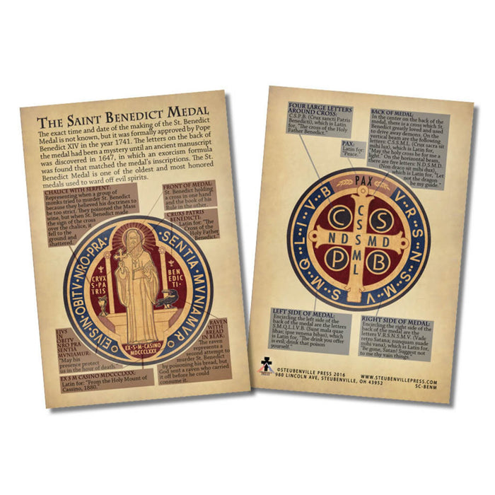 St Benedict Medal Explained Card
