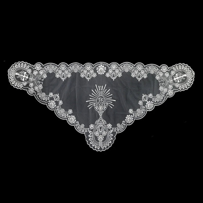 White Chalice and Cross Chapel Veil