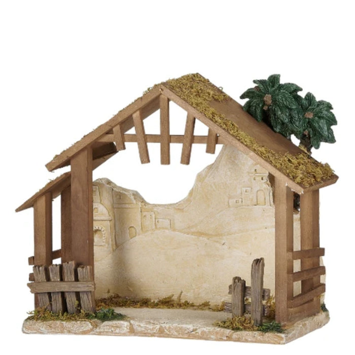 10.5" Stable with Bethlehem background by Fontanini