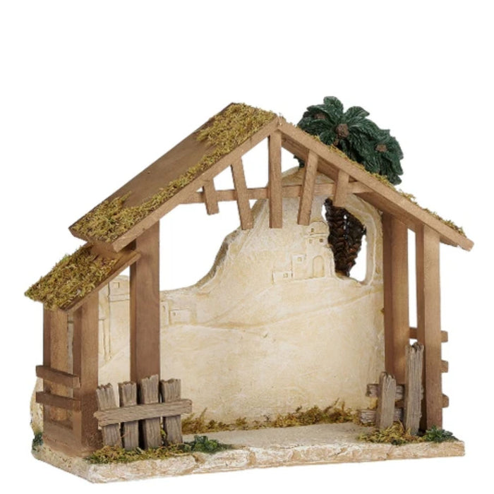 10.5" Stable with Bethlehem background by Fontanini