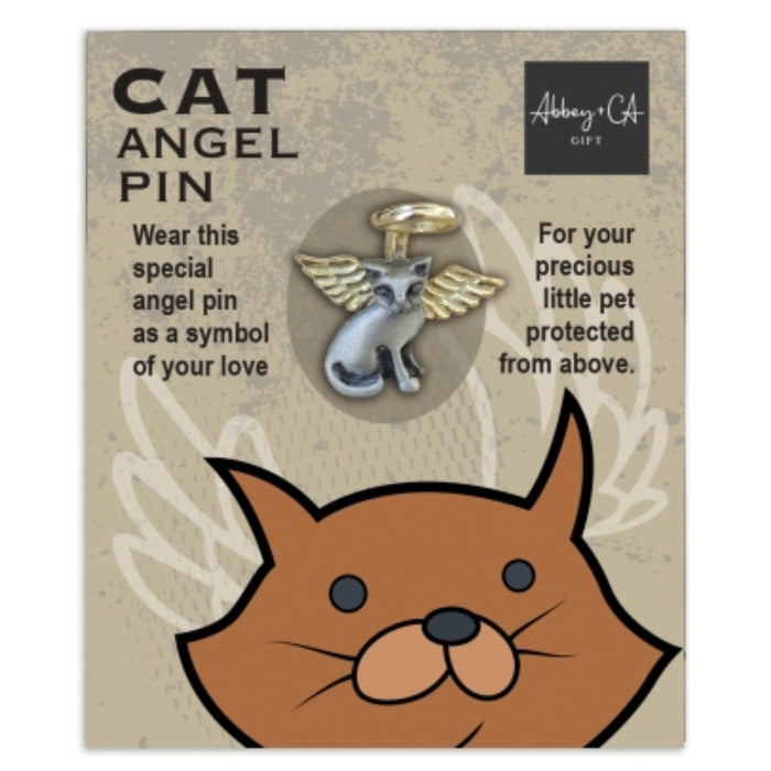 Cat Angel Pin