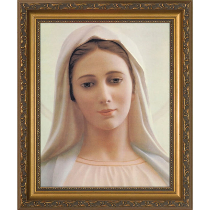 Our Lady of Medjugorje Framed Art  8" X 10"