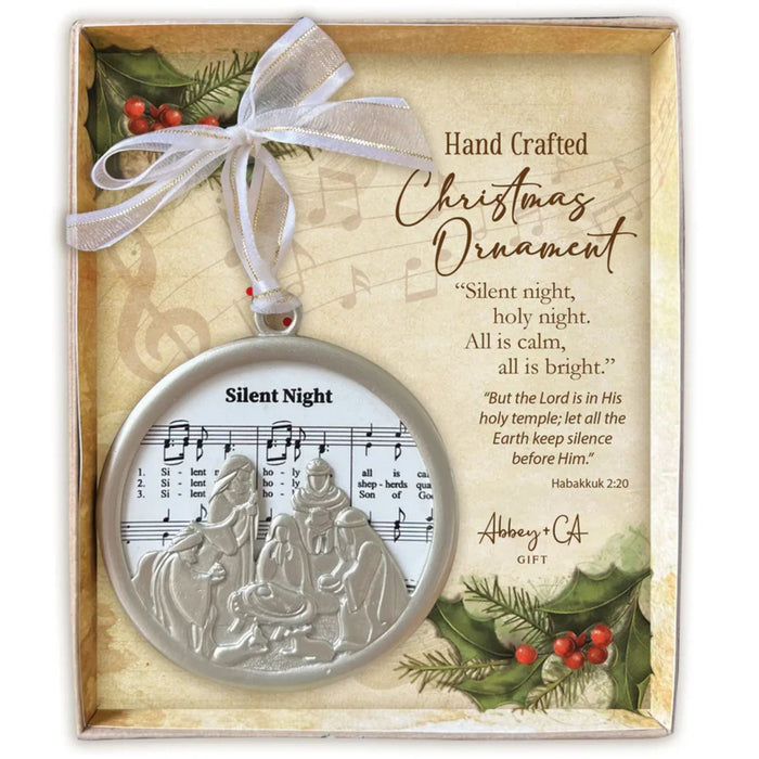 Christmas Carol Ornament "Silent Night"