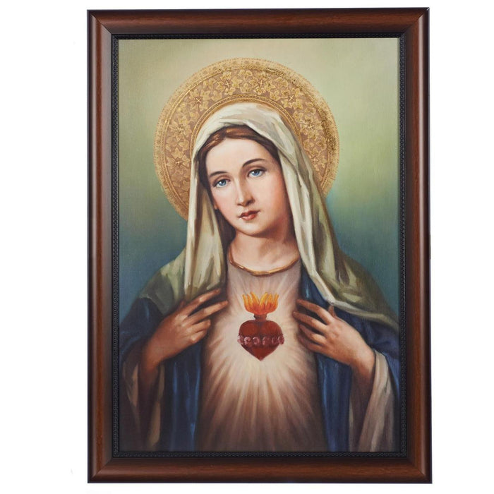 Immaculate Heart 27" Wood Frame