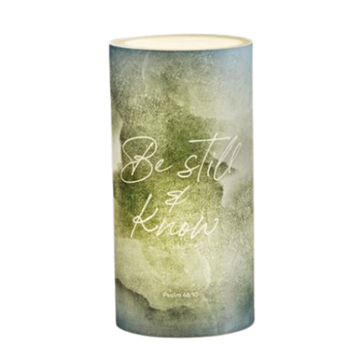 LED Candle " Be Still and Know"