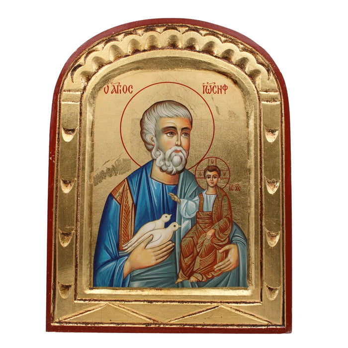 Icon St Joseph 5" x 4" Gold Leaf