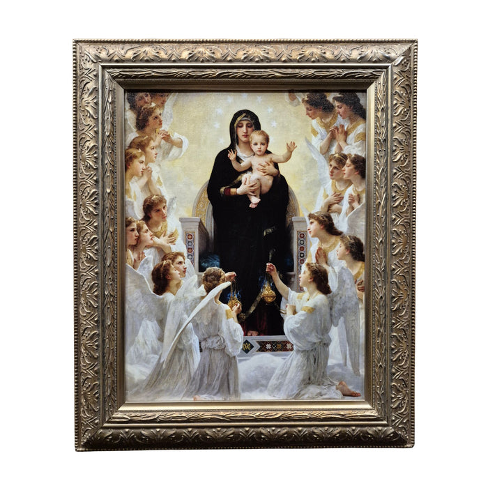 Our Lady of the Angels by William-Adolphe Bouguereau Framed Canvas