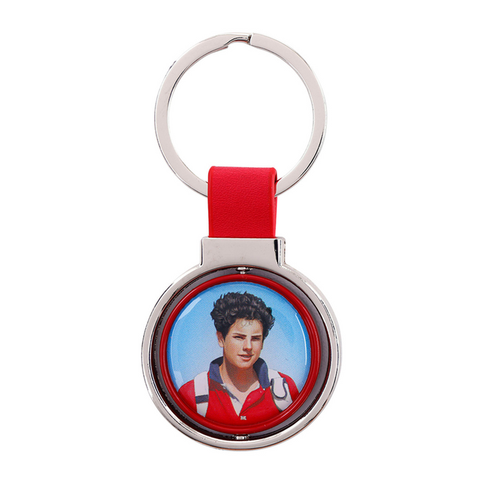St Carlo Acutis Be Close to Jesus Rotating Key Chain