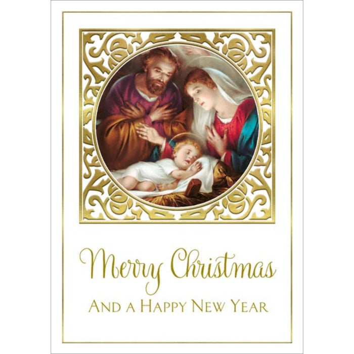 Holy Family with Gold Border Boxed Card Set