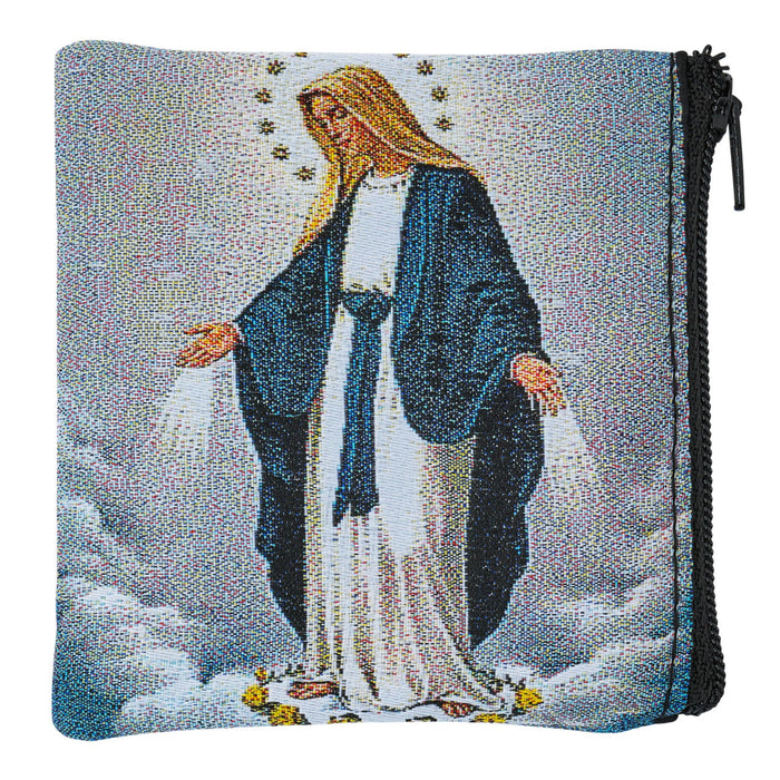 Rosary Case Our Lady of Grace with Zipper