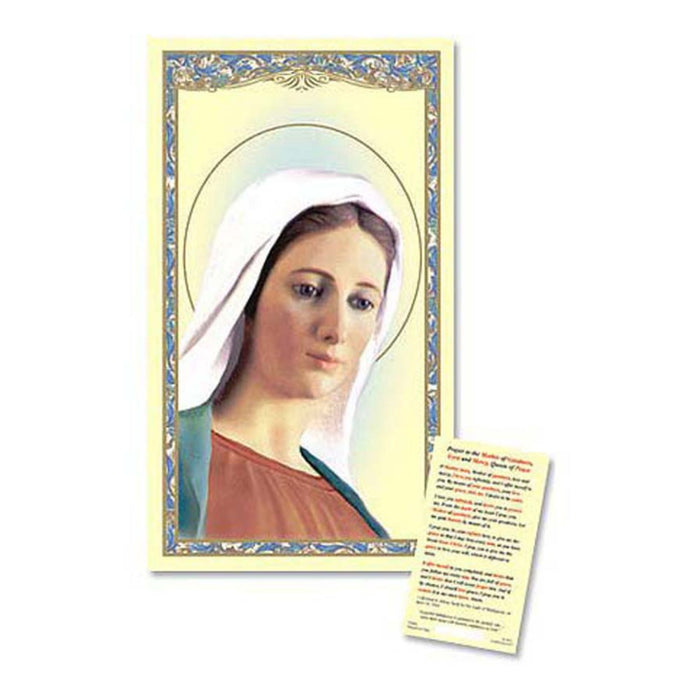 Prayer to Our Lady of Medjugorje Holy Card