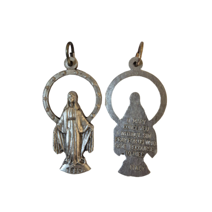 Miraculous Medal with Halo Cut-Out Style