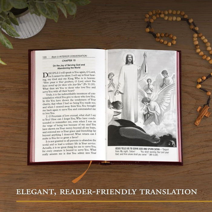 The Imitation of Christ in Bonded Leather with Zipper