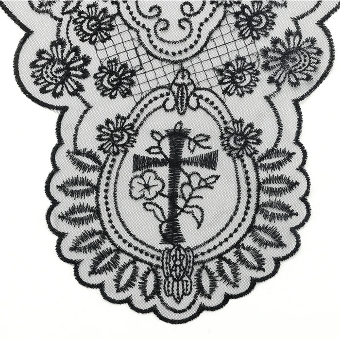 Black Chalice and Cross Chapel Veil