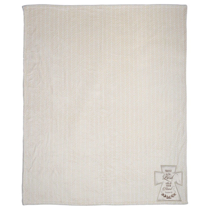 Plush Blanket "Trust in the Lord" 50" x 60"