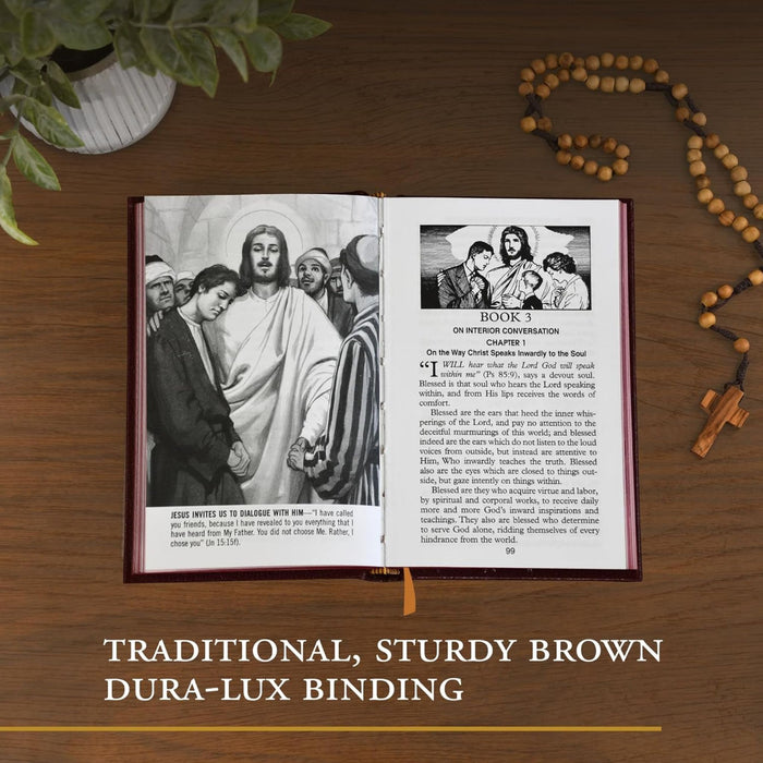 The Imitation of Christ in Bonded Leather with Zipper