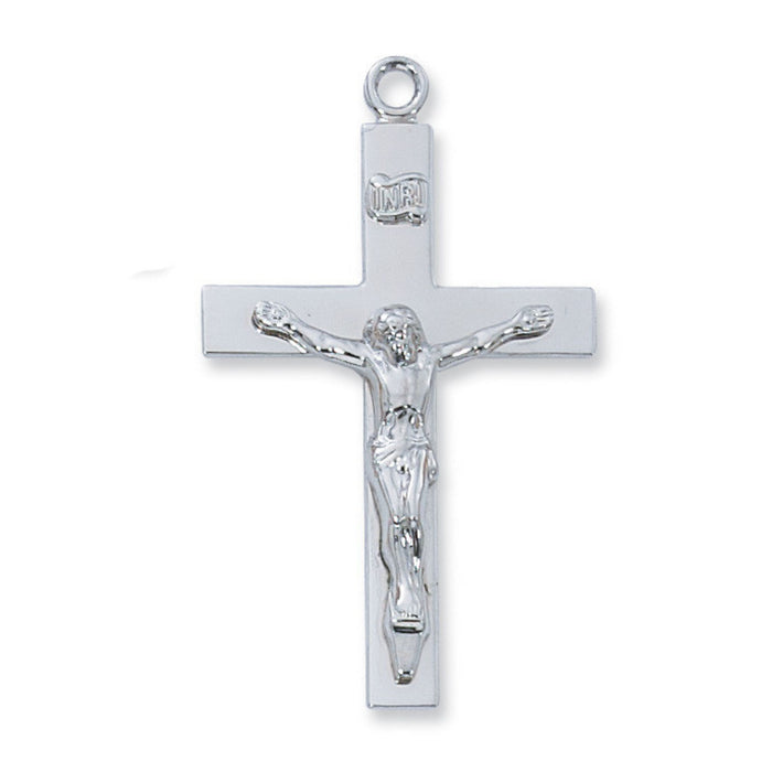 Crucifix Lord's Prayer Sterling Silver on 24" Chain