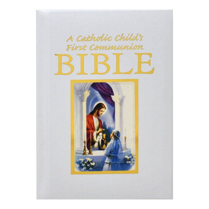 A Catholic Child's First Communion Bible Traditions Girl