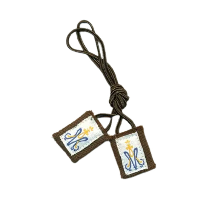 Child Brown Scapular 23" Brown Cord