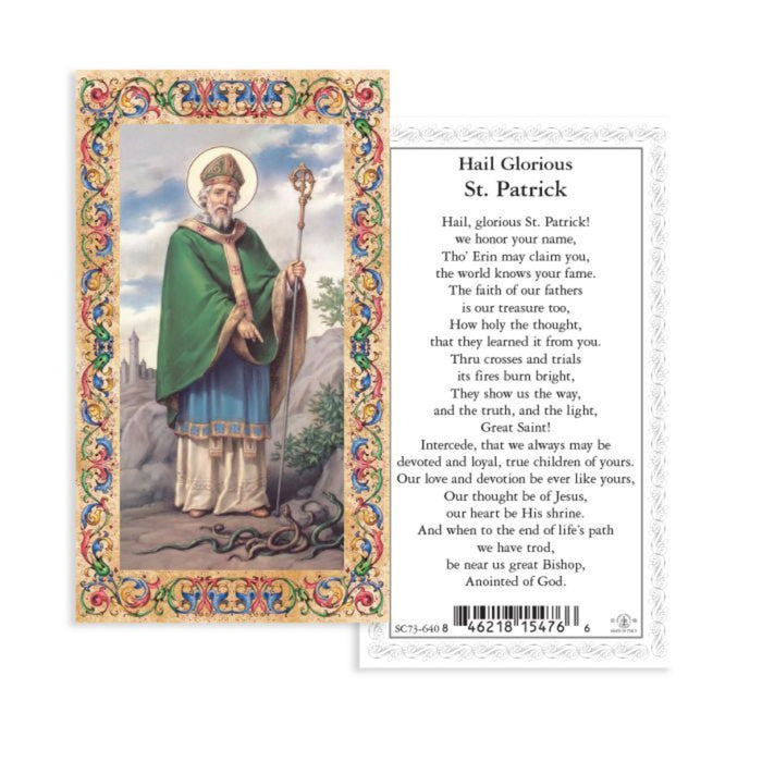 St Patrick 4" Hand Painted Patron & Protector
