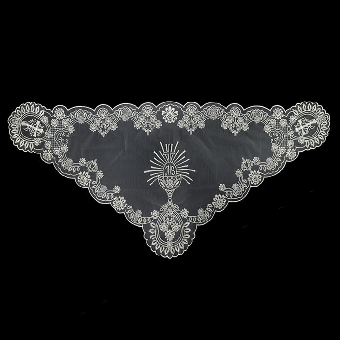 Champagne Chalice and Cross Chapel Veil