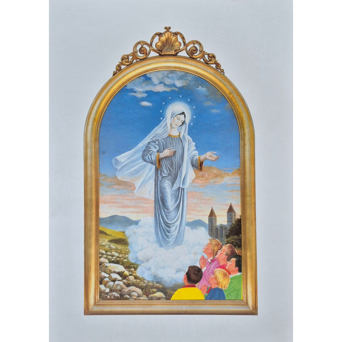Our Lady of Medjugorje and Children Print