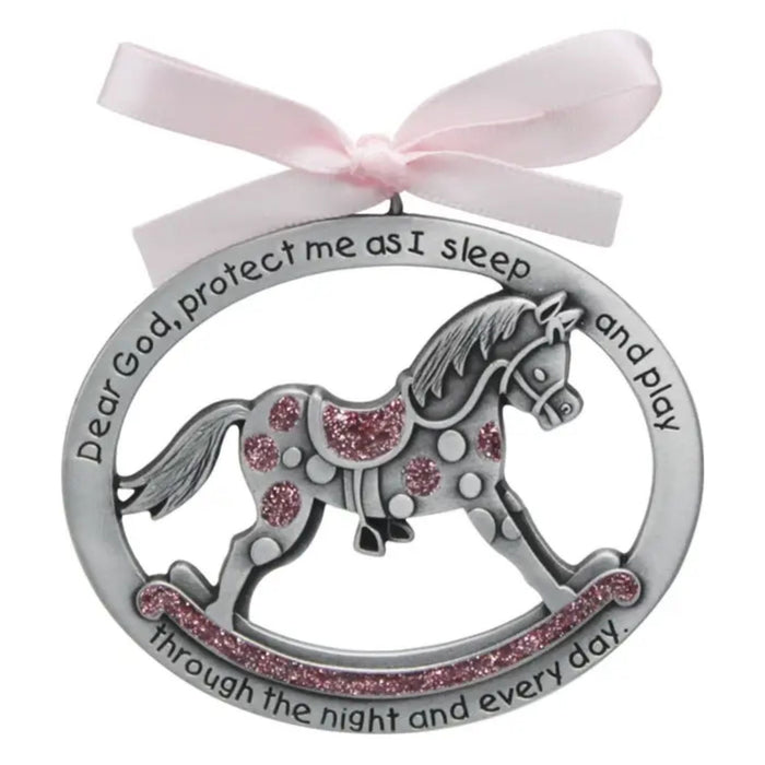 Crib Medal Rocking Horse in Pink Epoxy