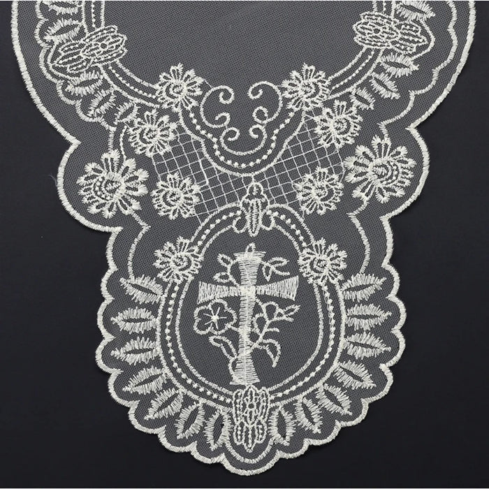 Champagne Chalice and Cross Chapel Veil