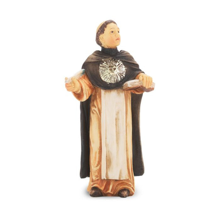 St Thomas Aquinas 4" Hand Painted Patron & Protector