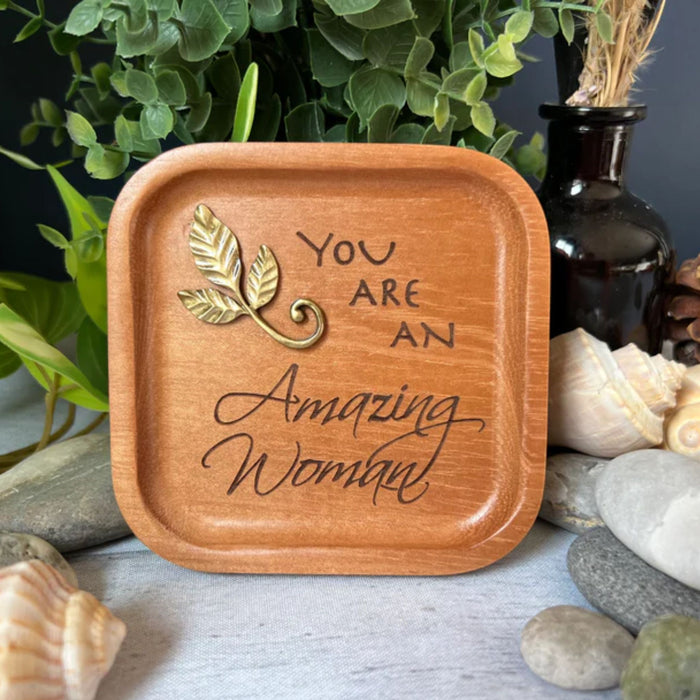 Prayer/Trinket Tray Amazing Woman