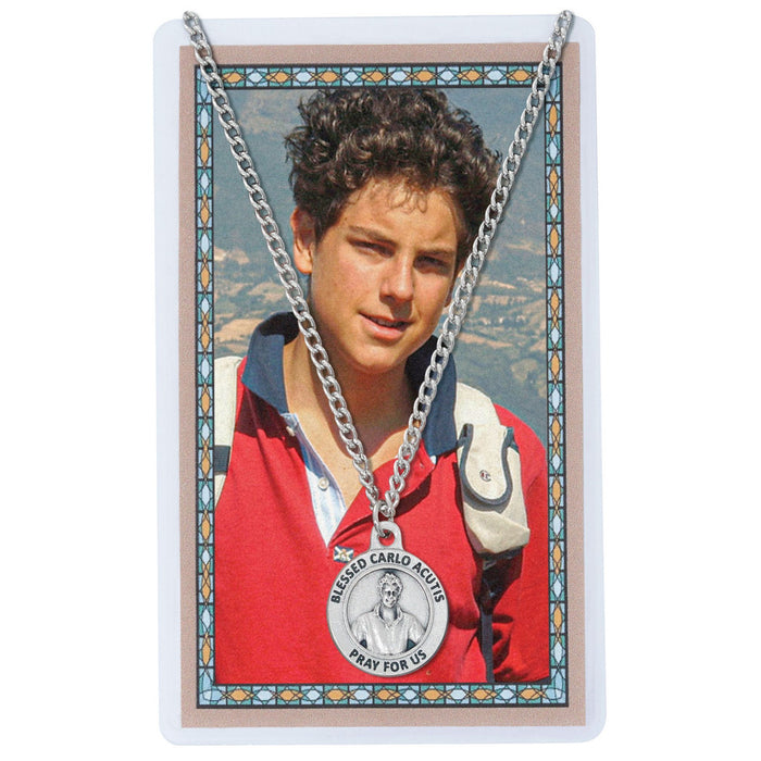 CARLO ACUTIS MEDAL AND PRAYER CARD SET