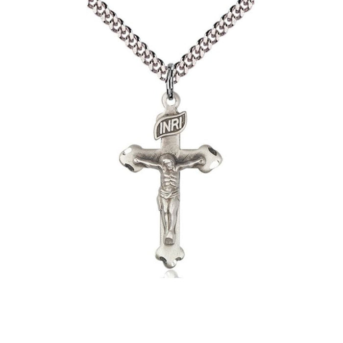 Crucifix Pointed Ends on 24" Chain