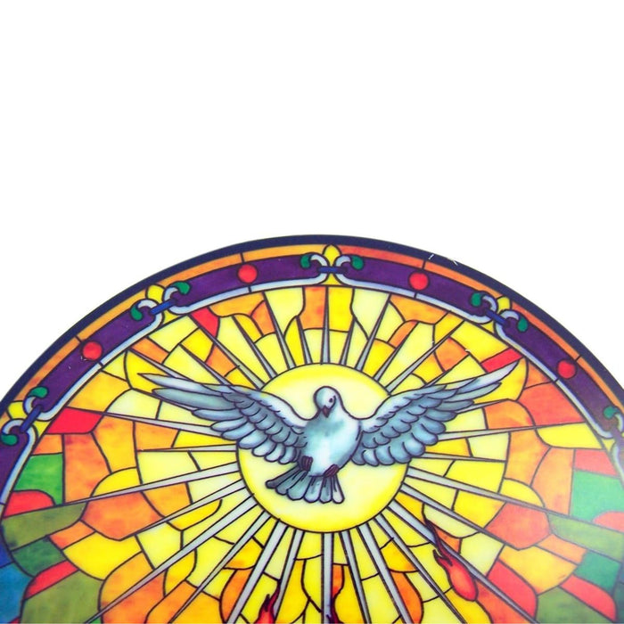 Holy Spirit Stained Glass Sun Catcher Window Sticker