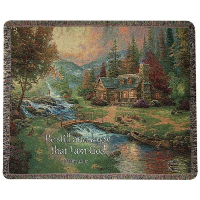 Throw Blanket Be Still Tapestry 50" x 60"