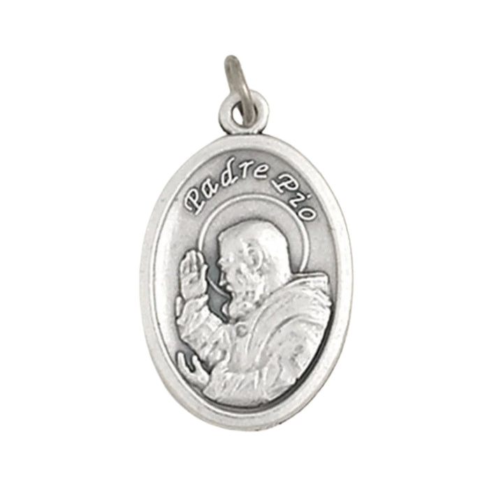 Padre Pio Oxidized Medal