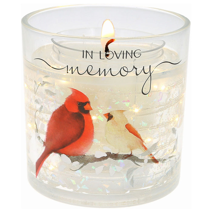 Memory 5oz Refillable Soy Wax Candle with LED