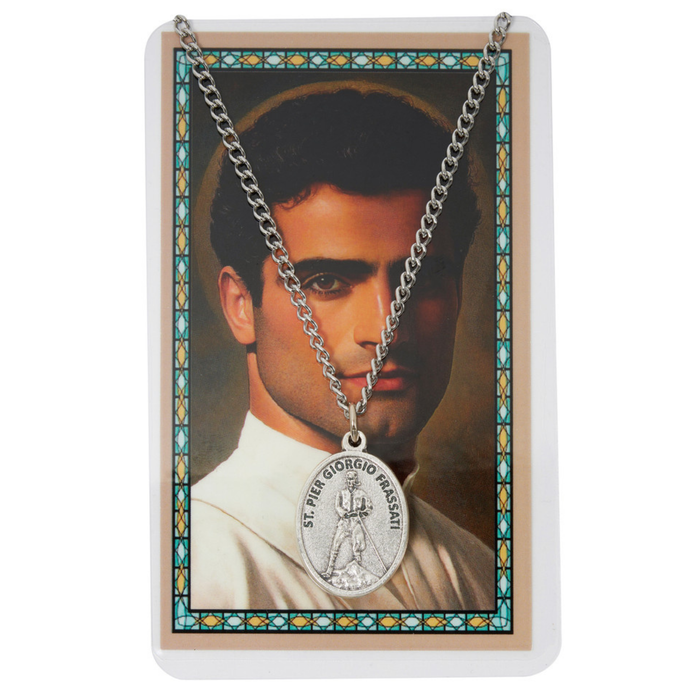 St Pier Giorgio Frassati  Medal on 24" Chain