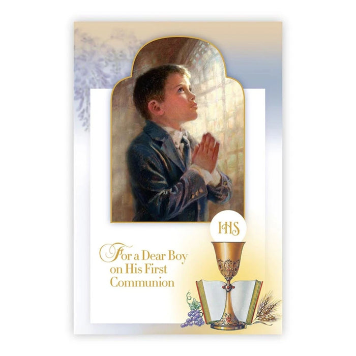 First Communion Card Dear Boy on His First Communion