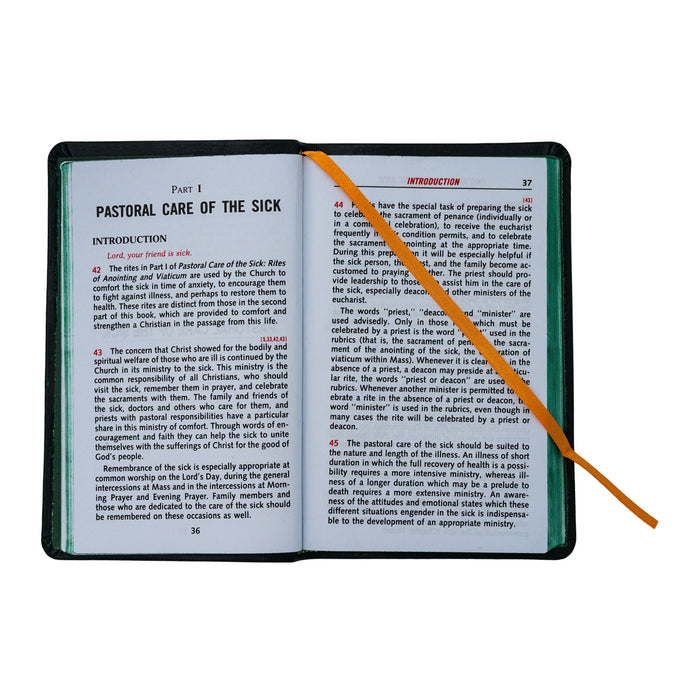 Order Of The Anointing Of The Sick And Their Pastoral Care